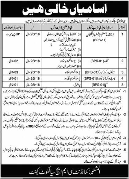 Pak army jobs 2023