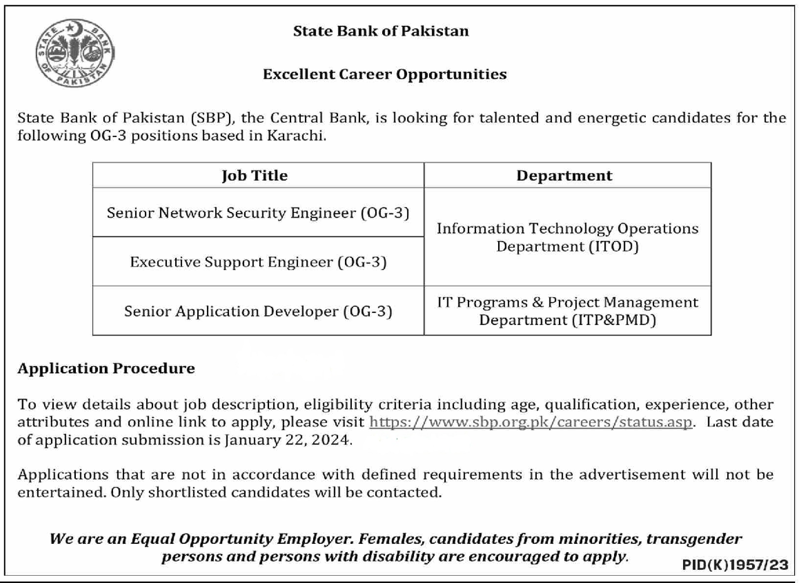 SBP Jobs 2024